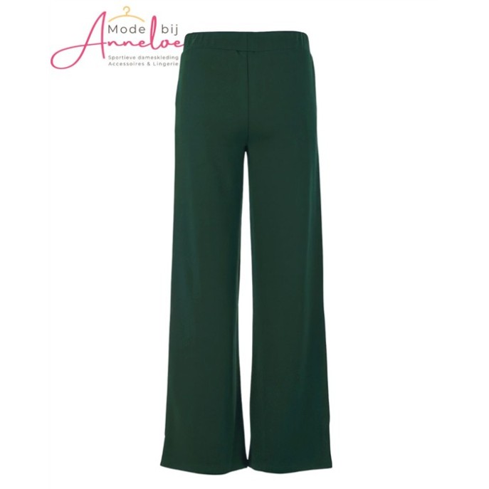 Enjoy Pantalon wide leg Bottle groen 416130